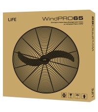 Life WindPro65 Επαγγελματικός Ανεμιστήρας Τοίχου 210W Διαμέτρου 65cm με Τηλεχειριστήριο