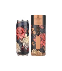 Estia Travel Cup Save the Aegean Ποτήρι Θερμός Ανοξείδωτο Midnight Blossom Estia 500ml με Καλαμάκι  01-22686