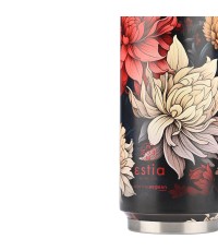 Estia Travel Cup Save the Aegean Ποτήρι Θερμός Ανοξείδωτο Midnight Blossom Estia 500ml με Καλαμάκι  01-22686