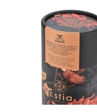 Estia Travel Cup Save the Aegean Ποτήρι Θερμός Ανοξείδωτο Midnight Blossom Estia 500ml με Καλαμάκι  01-22686