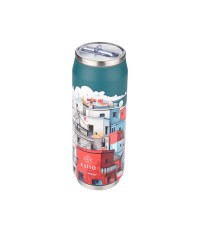 Estia Travel Cup Save the Aegean Ποτήρι Θερμός Ανοξείδωτο BPA Free URBAN MYTHOS 500ml με Καλαμάκι 01-22839