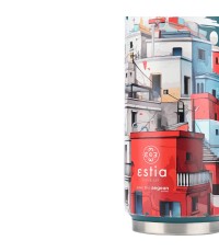 Estia Travel Cup Save the Aegean Ποτήρι Θερμός Ανοξείδωτο BPA Free URBAN MYTHOS 500ml με Καλαμάκι 01-22839