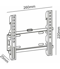 Sonora Wonderwall 200 Fixed Βάση Τηλεόρασης Τοίχου έως 42" και 20kg