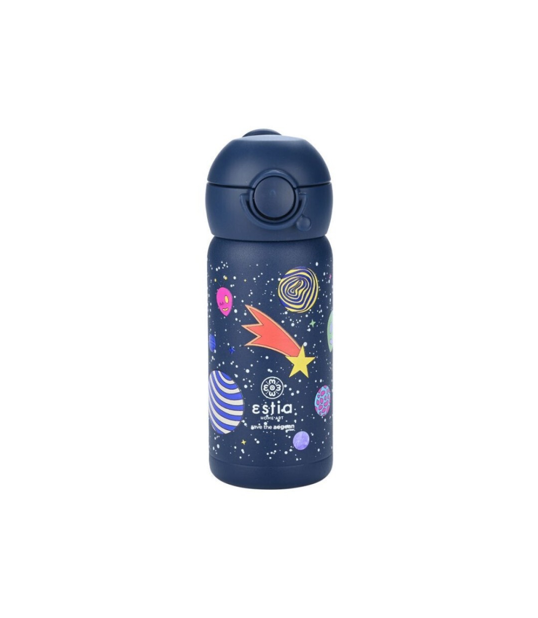 Estia Wonder Bottle Save the Aegean Παιδικό Παγούρι Θερμός Ανοξείδωτο Cosmic Voyagers 350ml 01-23478