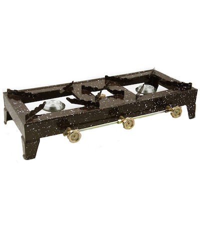 Thermogatz ΕΛΚΟ 250 Επιτραπέζια Εστία Υγραερίου Τριπλή Καφέ 