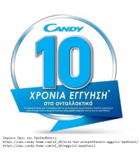 Candy Πλυντήριο Ρούχων Άνω Φόρτωσης 8kg 1200 Στροφών TCA283D2-S