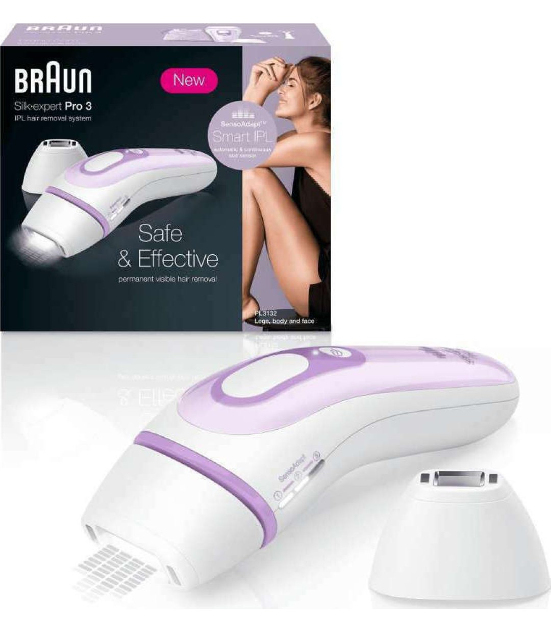 Braun Silk-Expert Pro 3 Αποτριχωτική Μηχανή Laser για Σώμα PL3132
