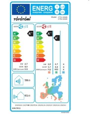 Toyotomi Erai CTN/CTG-328W CTN/CTG-328W Κλιματιστικό Inverter 9000 BTU A+++/A++ με WiFi