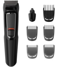 Philips Multigroom Series 3000 7 in 1 Σετ Επαναφορτιζόμενης Κουρευτικής Μηχανής Μαύρο MG3720/15