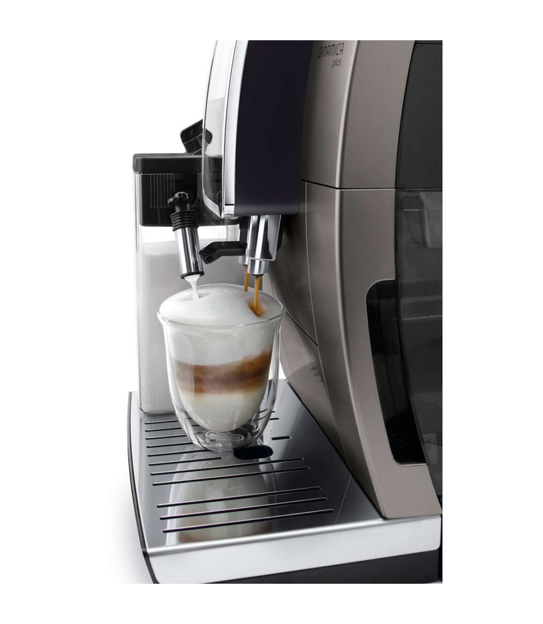 De'Longhi Dinamica Plus ECAM 380.95 TB Αυτόματη Μηχανή Espresso 1450W Πίεσης 15bar με Μύλο Άλεσης Ασημί