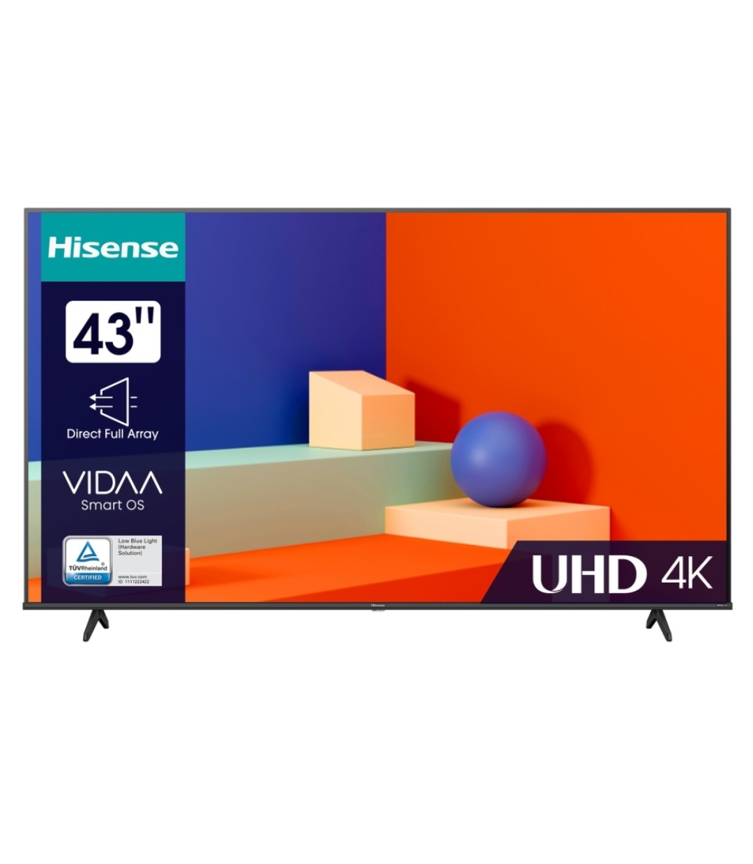 Hisense Smart Τηλεόραση 43" 4K UHD LED 43A6K HDR (2023)