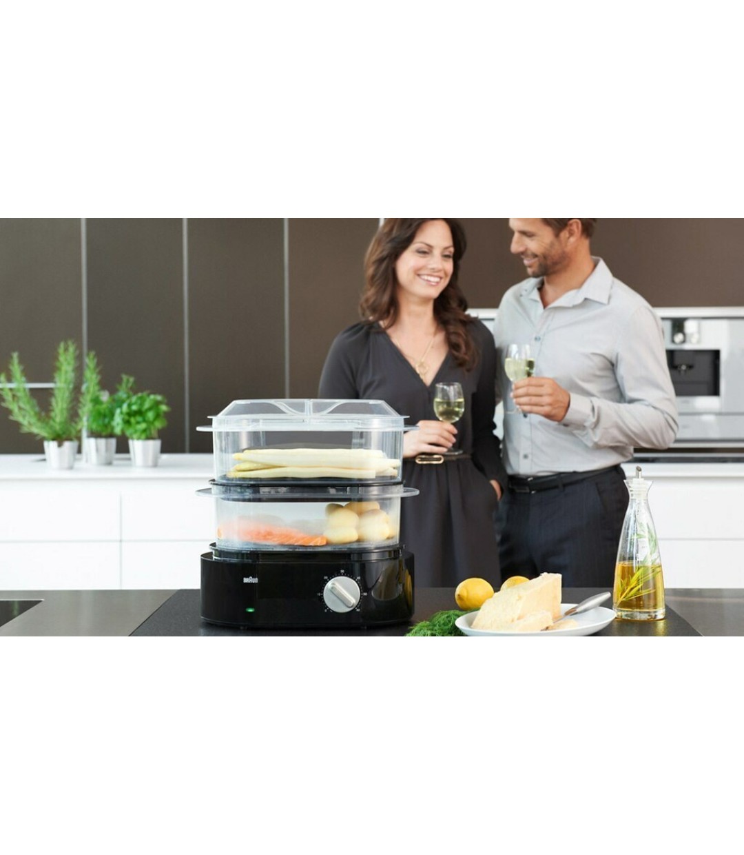 Braun FS 5100B Ατμομάγειρας με 2 Επίπεδα Μαγειρέματος 6.2lt