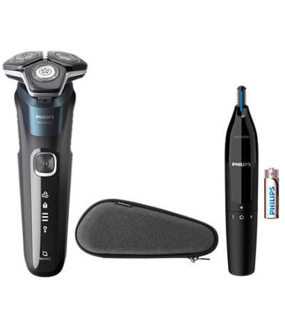 Philips Nose Hair Trimmer & S5889/11 Ξυριστική Μηχανή Προσώπου Επαναφορτιζόμενη