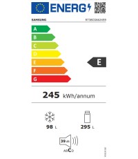 Samsung RT38CG6624S9 Ψυγείο Δίπορτο 393lt NoFrost Υ171xΠ70xΒ67εκ. Γκρι