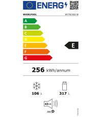 Whirlpool WT70I 832 W Ψυγείο Δίπορτο 423lt Full NoFrost Υ180xΠ70xΒ72.5εκ. Λευκό