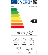 Indesit Πλυντήριο Ρούχων Άνω Φόρτωσης 7kg 1200 Στροφών BTW B7220P EU/N