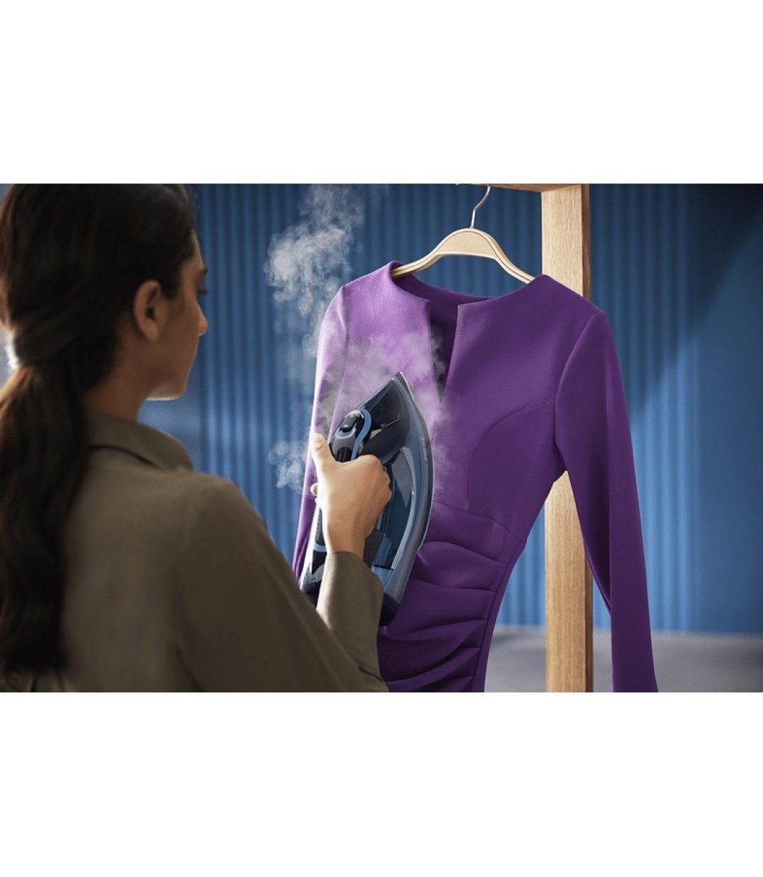 Philips DST8020/20 Σίδερο Ατμού 3000W με Αντικολλητική Πλάκα και Συνεχόμενη Παροχή 55gr/min  