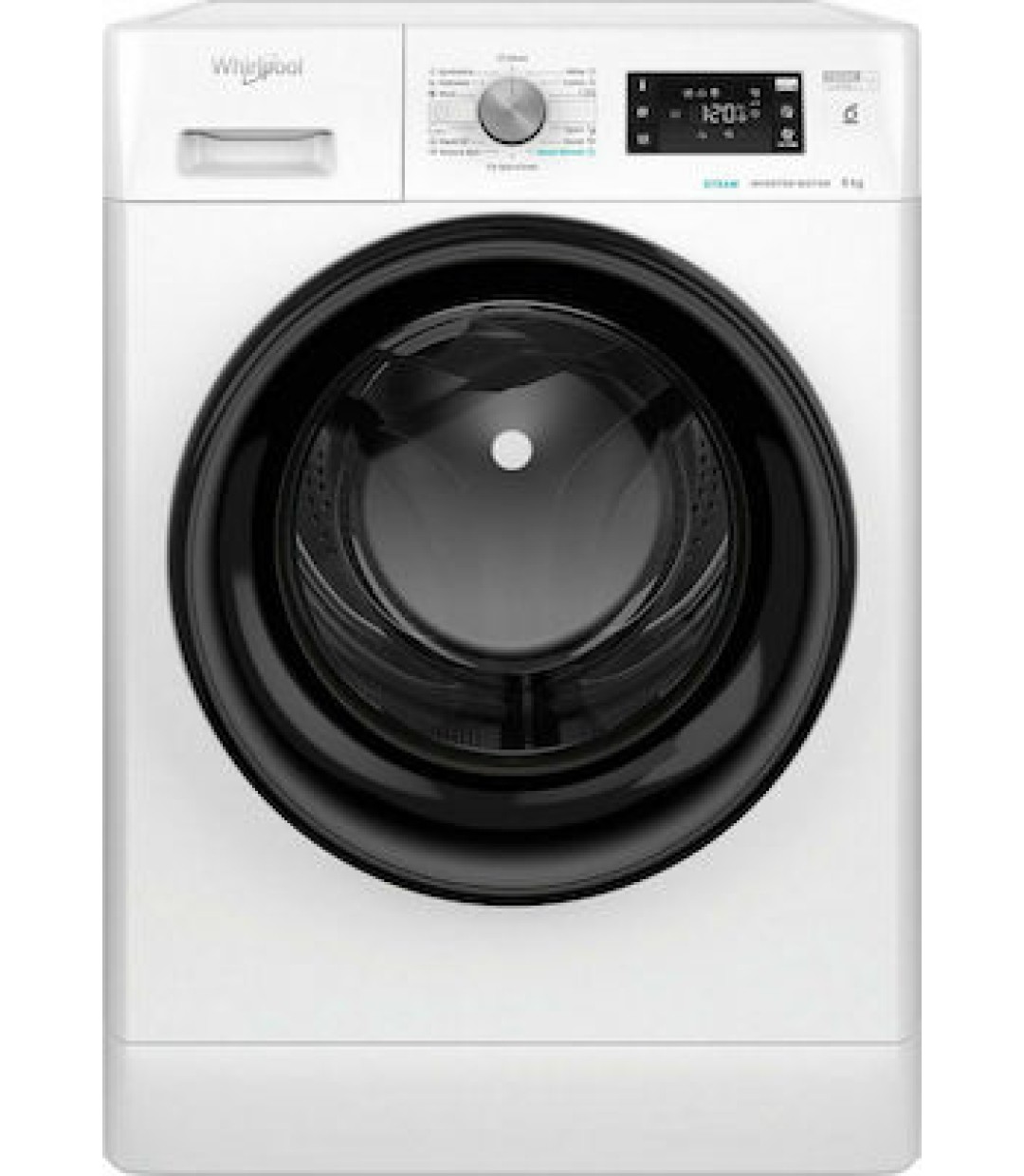 Whirlpool Πλυντήριο Ρούχων 8kg με Ατμό 1400 Στροφών FFB 8458 BV EE