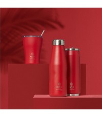 Estia Travel Flask Save the Aegean Μπουκάλι Θερμός Ανοξείδωτο BPA Free Scarlet Red 500ml 01-8543