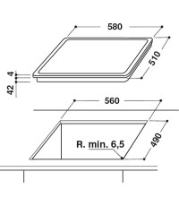 Whirlpool AKT 8601 IX Κεραμική Εστία Αυτόνομη με Λειτουργία Κλειδώματος 59x51εκ.  