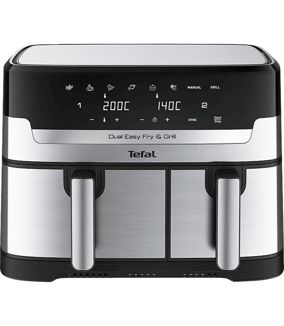 Tefal Easy Fry Φριτέζα Αέρος με Διπλό Αποσπώμενο Κάδο 8.3lt