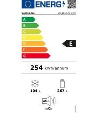 Whirlpool W7 921O OX H Ψυγειοκαταψύκτης 371lt Total NoFrost Υ201xΠ60.1xΒ72.9εκ. Inox