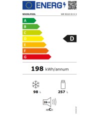 Whirlpool W9 931D IX H 3 Ψυγειοκαταψύκτης 355lt NoFrost Υ201.3xΠ59.5xΒ65.5εκ. Inox