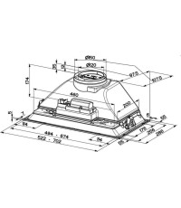 Faber Inka Smart HC X A52 Μηχανισμός Απορρόφησης 52cm Λευκός