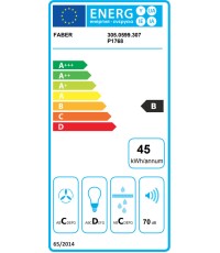 Faber Inka Smart HC X A52 Μηχανισμός Απορρόφησης 52cm Λευκός