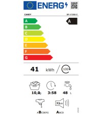 Candy Πλυντήριο Ρούχων 10kg με Ατμό 1400 Στροφών BR 410B8-S