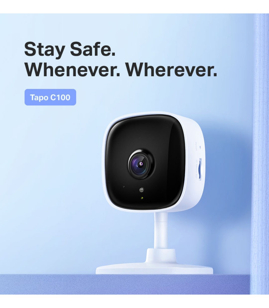 TP-LINK Tapo C110 v2 IP Κάμερα Παρακολούθησης Wi-Fi Full HD+ 3MP με Αμφίδρομη Επικοινωνία