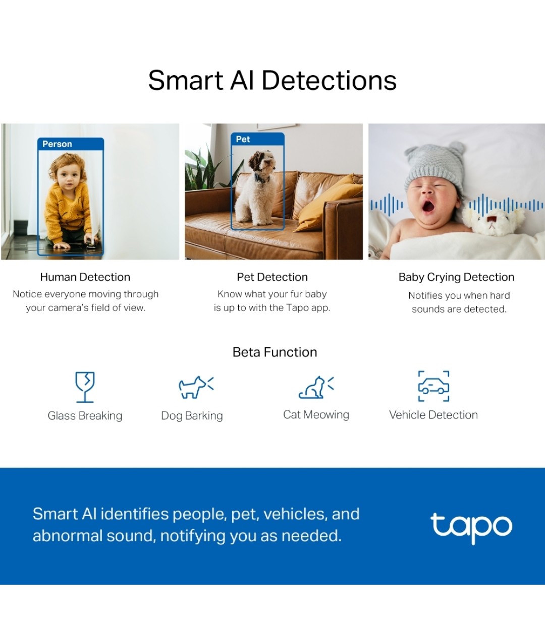 TP-LINK Tapo C220 v1 IP Κάμερα Παρακολούθησης Wi-Fi Full HD+ 4MP με Αμφίδρομη Επικοινωνία