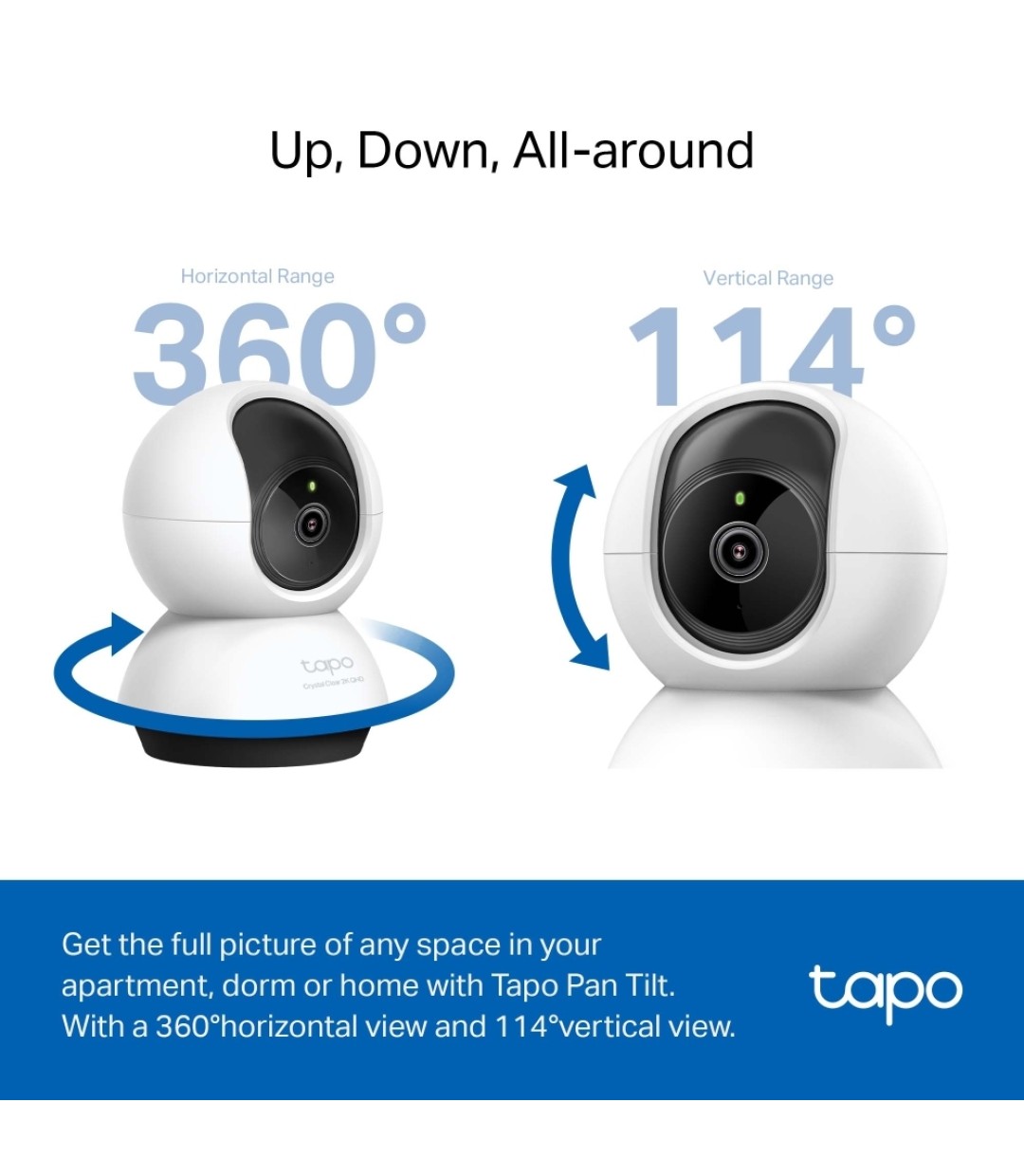 TP-LINK Tapo C220 v1 IP Κάμερα Παρακολούθησης Wi-Fi Full HD+ 4MP με Αμφίδρομη Επικοινωνία