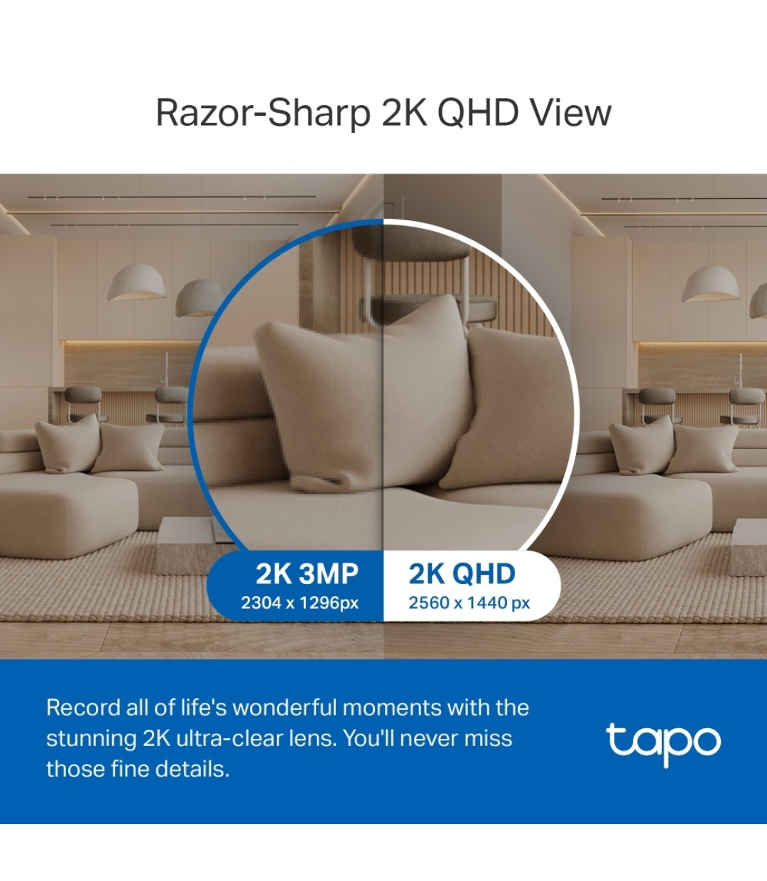 TP-LINK Tapo C220 v1 IP Κάμερα Παρακολούθησης Wi-Fi Full HD+ 4MP με Αμφίδρομη Επικοινωνία