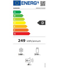 Samsung Ψυγειοκαταψύκτης 538lt NoFrost Υ203xΠ75.9xΒ71.1εκ. Inox RB53DG703DS9EF