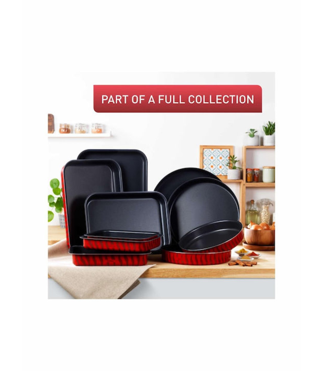 Tefal T-Flam Ταψί Ορθογώνιο Αλουμινίου με Αντικολλητική Επίστρωση 31x24cm