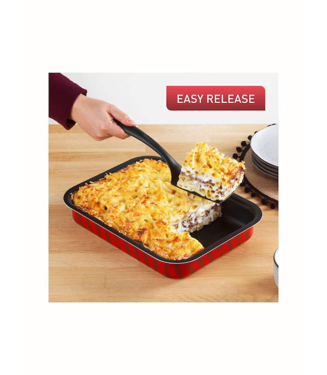 Tefal T-Flam Ταψί Ορθογώνιο Αλουμινίου με Αντικολλητική Επίστρωση 31x24cm