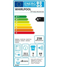 Whirlpool FFT M22 9X2WS EE Στεγνωτήριο 9kg A++ με Αντλία Θερμότητας