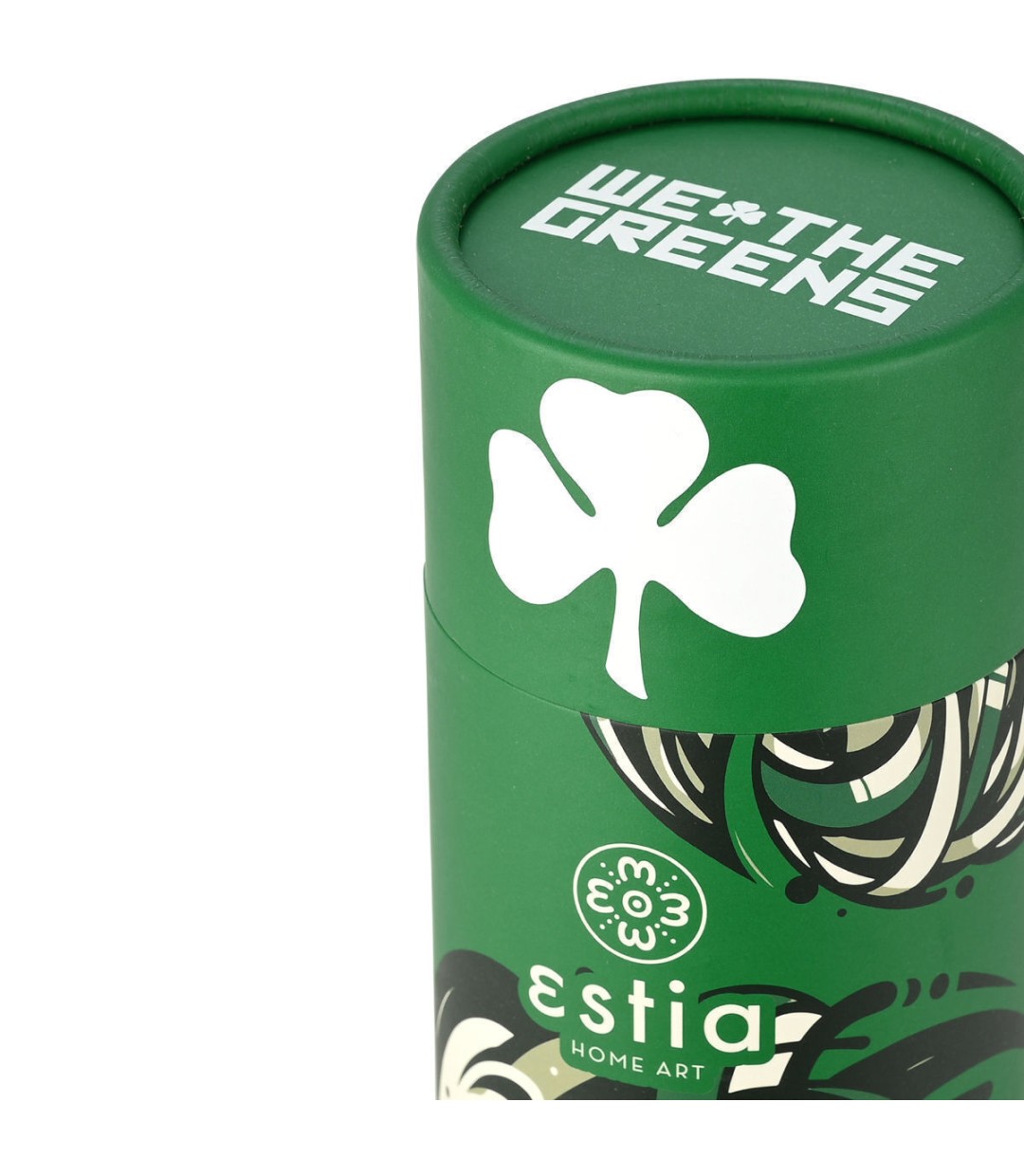 Estia Travel Cup Save the Aegean Ποτήρι Θερμός Ανοξείδωτο BPA Free 500ml Panathinaikos BC Edition We The Greens με Καλαμάκι