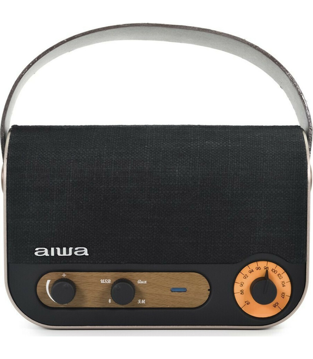 Aiwa RBTU-600 Φορητό Ραδιόφωνο Επαναφορτιζόμενο με Bluetooth και USB Μαύρο