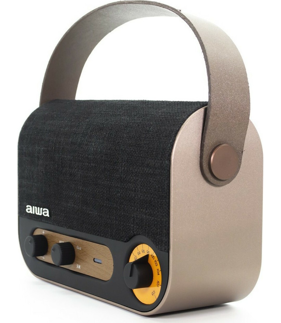 Aiwa RBTU-600 Φορητό Ραδιόφωνο Επαναφορτιζόμενο με Bluetooth και USB Μαύρο