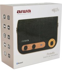 Aiwa RBTU-600 Φορητό Ραδιόφωνο Επαναφορτιζόμενο με Bluetooth και USB Μαύρο