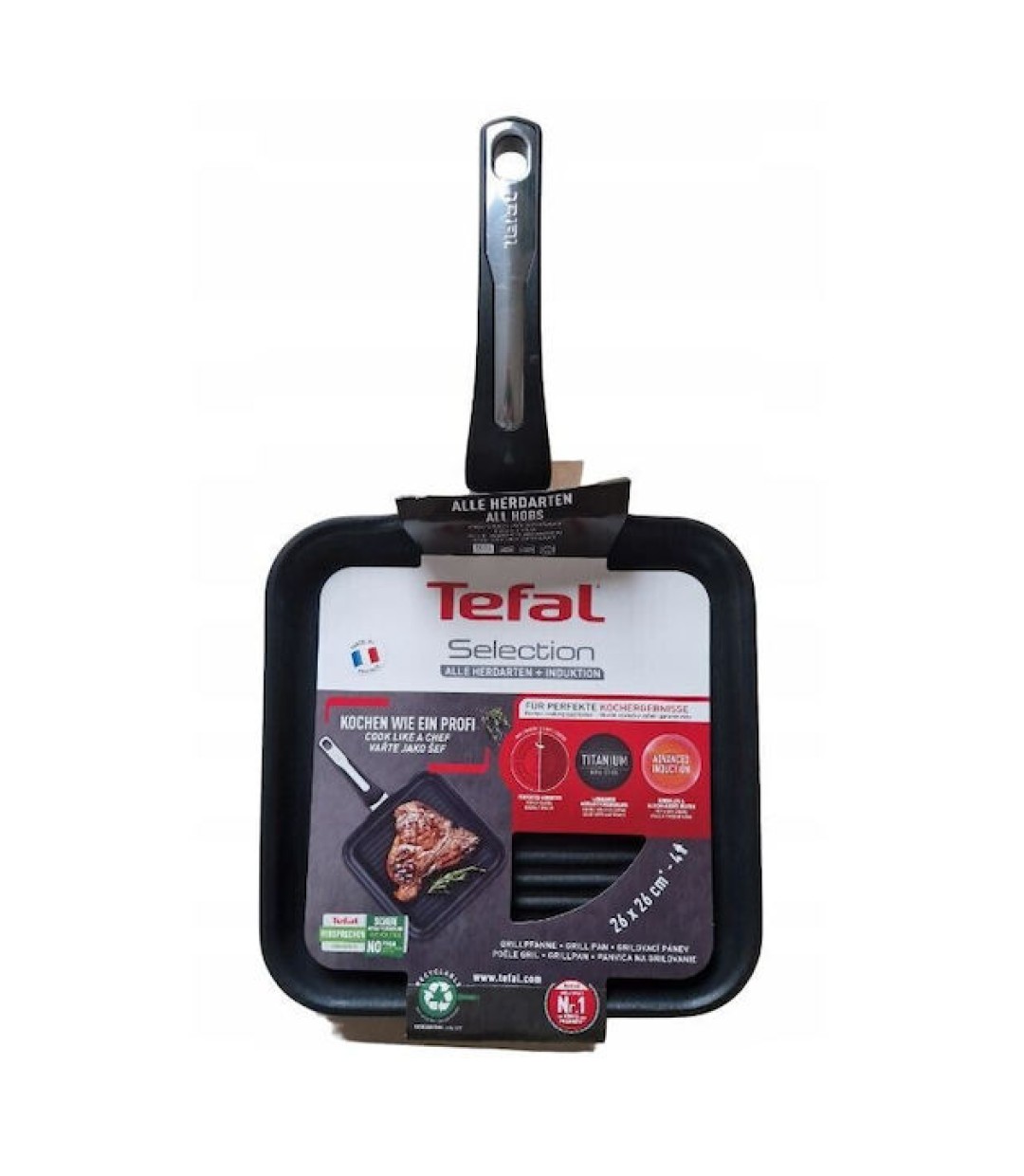 Tefal Selection Γκριλιέρα από Αλουμίνιο με Αντικολλητική Επίστρωση 26cm