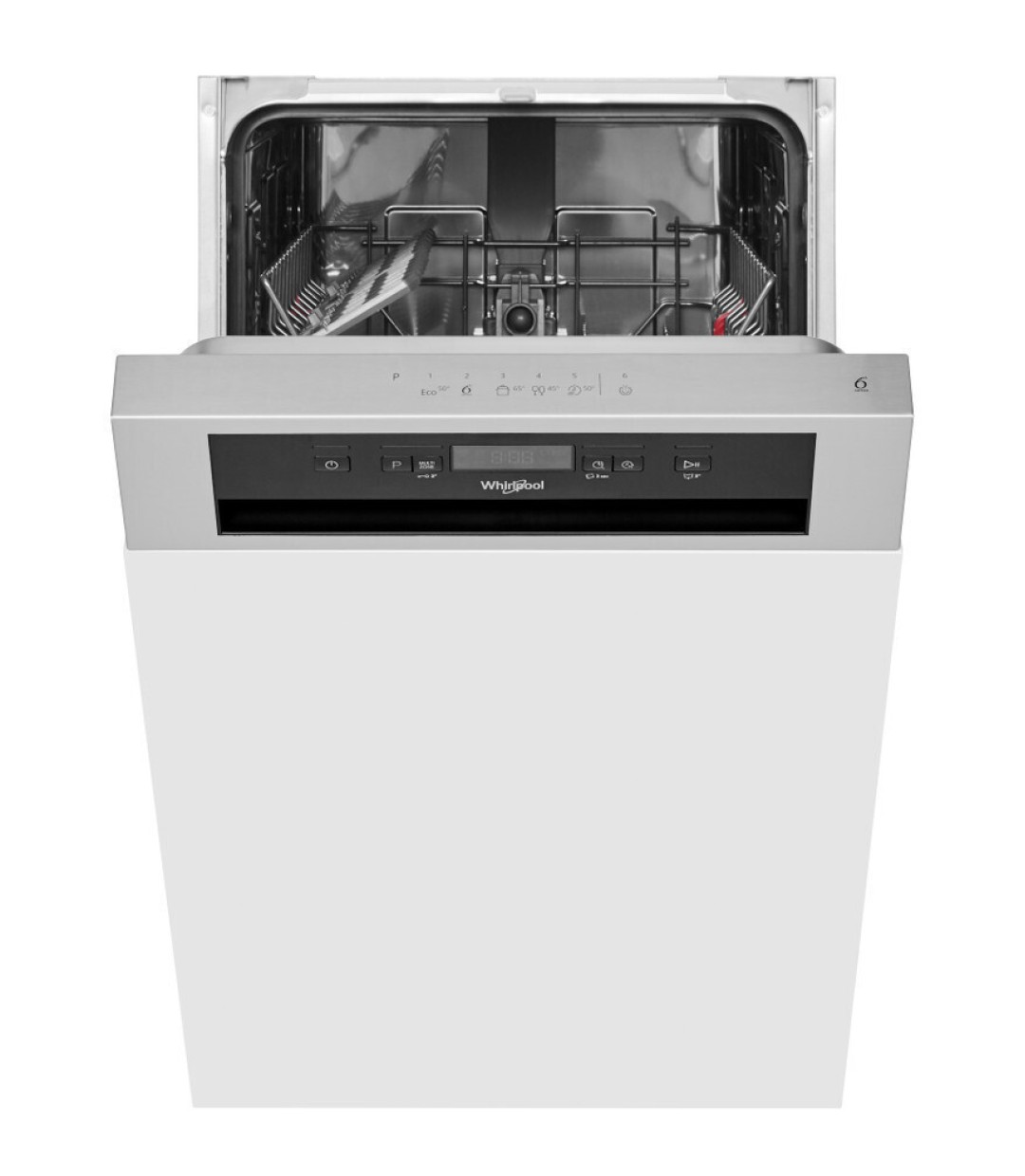 Whirlpool WSBC3M27X Εντοιχιζόμενο Πλυντήριο Πιάτων για 10 Σερβίτσια Π45xY82εκ. Inox