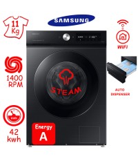 Samsung Πλυντήριο Ρούχων 11kg 1400 Στροφών Μαύρο WW11DB7B94GBU4