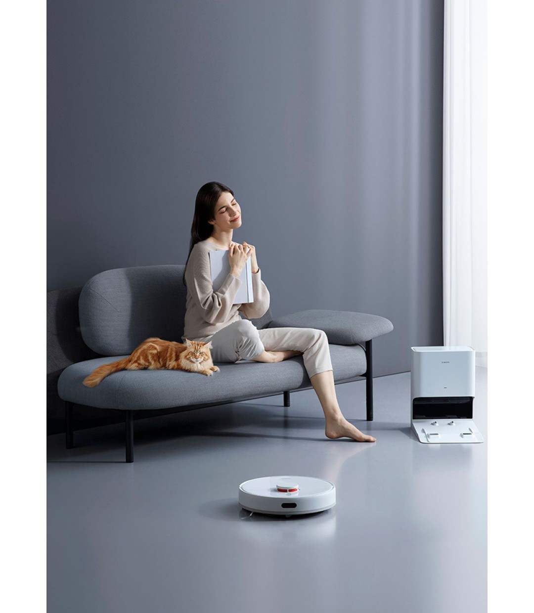 Xiaomi Mi Robot X10 Σκούπα Ρομπότ για Σκούπισμα & Σφουγγάρισμα με Χαρτογράφηση και Wi-Fi Λευκή