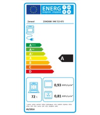 Zanussi ZOHEX0X Φούρνος κάτω Πάγκου 72lt χωρίς Εστίες Π59.4εκ. Inox