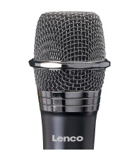 Lenco MCW-011BK Ασύρματο Δυναμικό Μικρόφωνο Χειρός για Φωνητικά