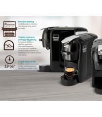  Bruno 3 σε 1 Multi Capsule Πίεσης 19bar Μαύρη BRN-0124