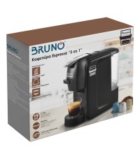  Bruno 3 σε 1 Multi Capsule Πίεσης 19bar Μαύρη BRN-0124
